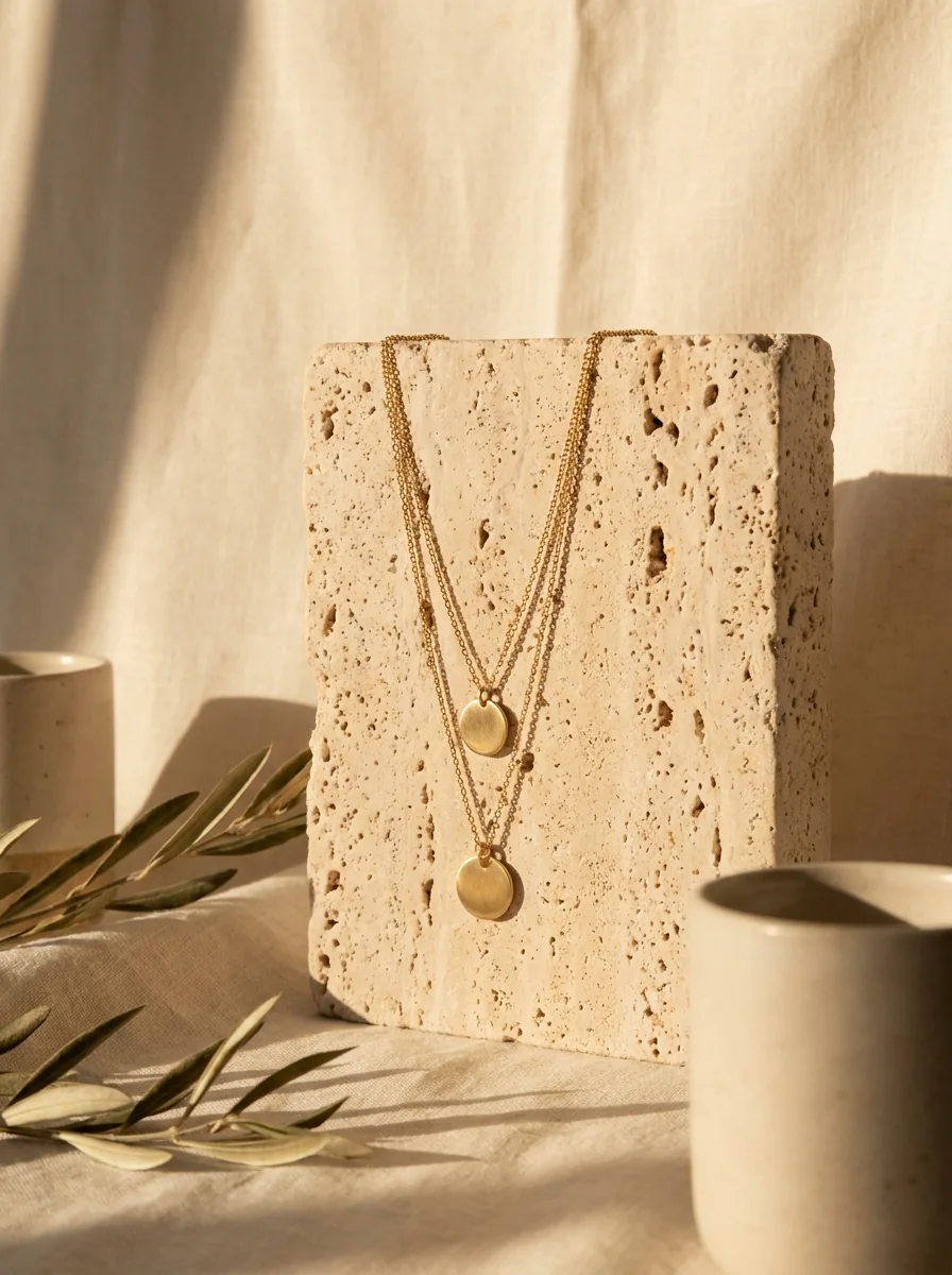 Ketting op steen, productbeeld van Craivo